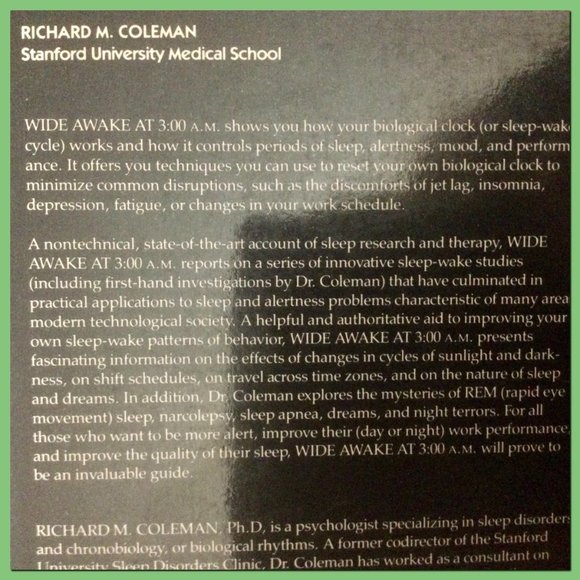 Problems sleeping? Erratic Schedule? - Picture 3 of 5